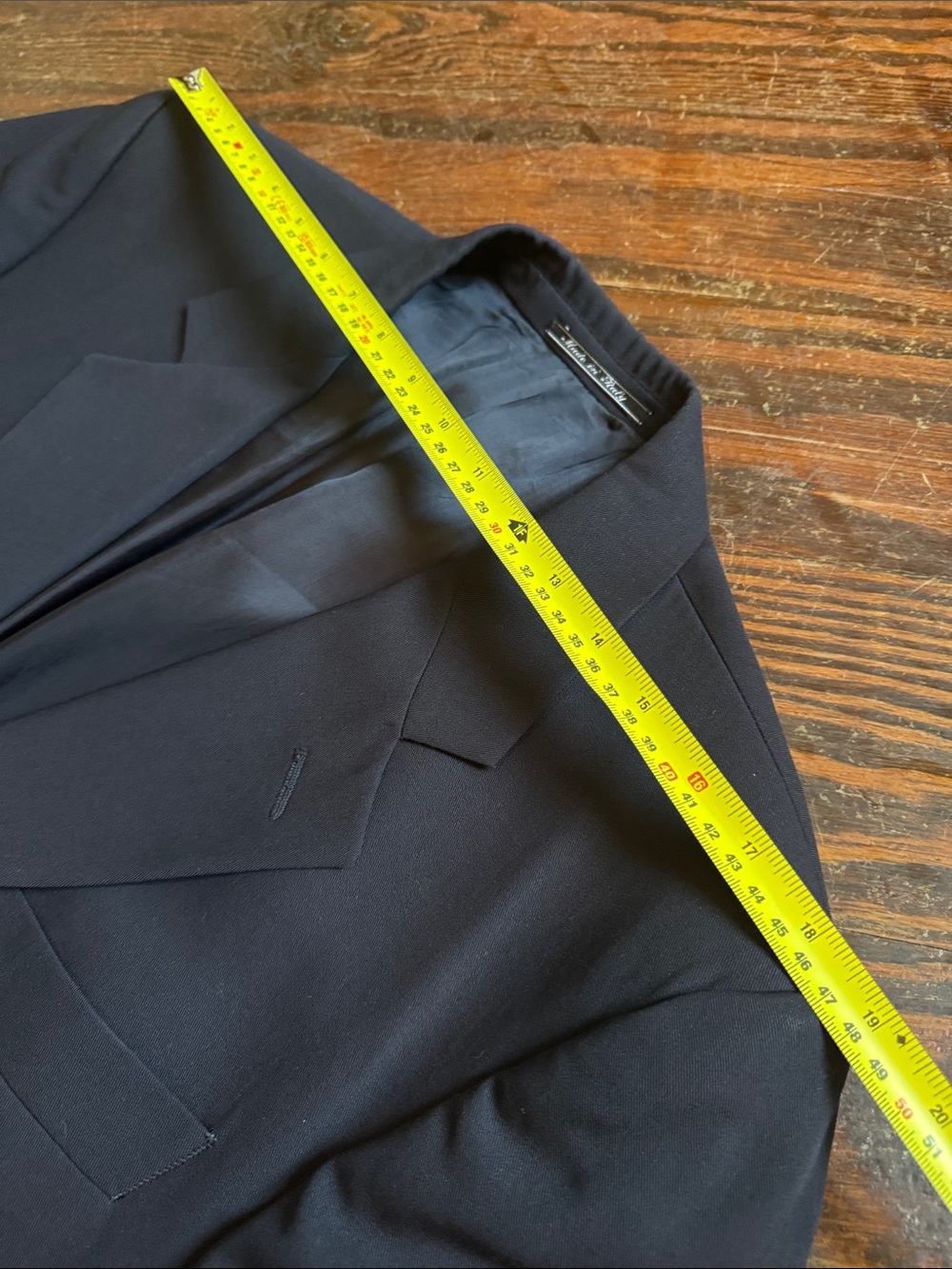 VTG Fendi Navy Blue Single-Breasted Blazer 3 Button Blazer 54R EU/44R US - Picture 14 of 15